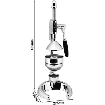 GGM Gastro Manuelle Fruchtsaftpresse - Monddesign - Chrom