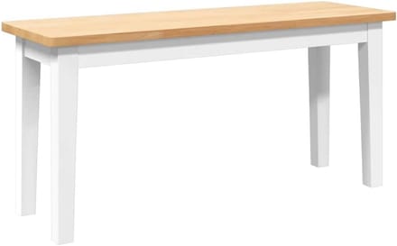 Bank 90cm - Zitbank Sofa - Extra Zitplaats - Massief Hout - 90 cm - Wit