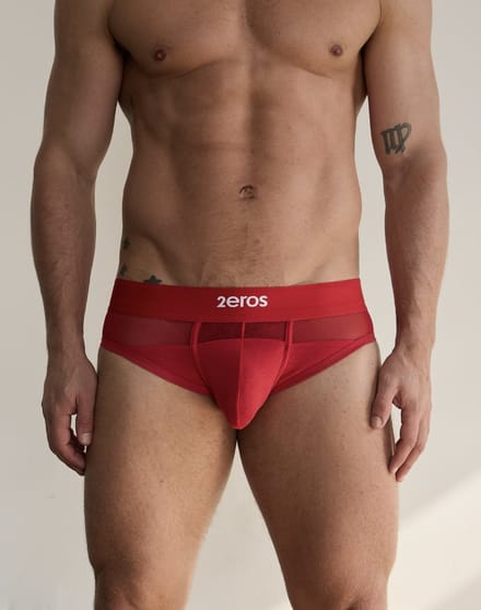 2EROS Morpheus Brief Red - MAAT S - Heren Ondergoed - Slip voor Man - Mannen Brief