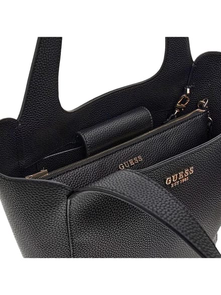 Guess Grote Schoudertas Dames - Halina - Zwart