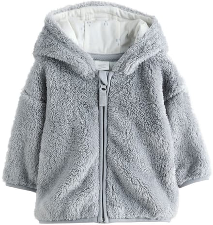 Next - Pasgeboren unisex - Fleece babyjack met rits - Grijs
