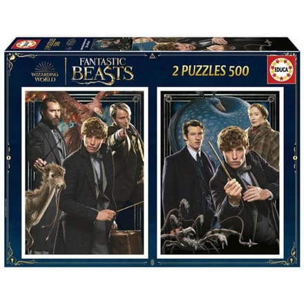 Educa - Puzzel - Fanatic Beasts - 2 x 500 stukjes - Legpuzzel voor volwassenen