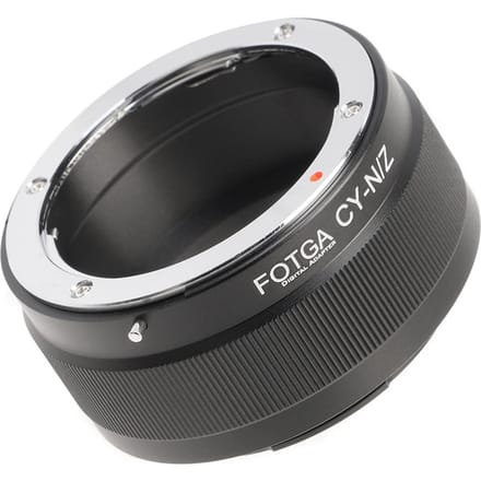 FOTGA Hoge Precisie Lens Mount Adapter Ring Aluminiumlegering Vervanging voor Contax/ Yashica C/Y zwart