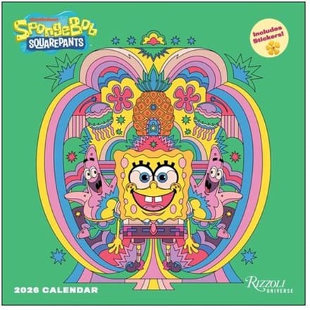 Spongebob Squarepants 2026 Wall Calendar (Includes Stickers) - Inc. Viacom International