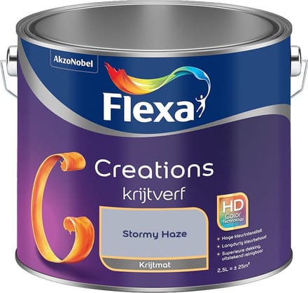 Flexa - Creations Muurverf Krijt - Stormy Haze - Mengverf - 2,5 L