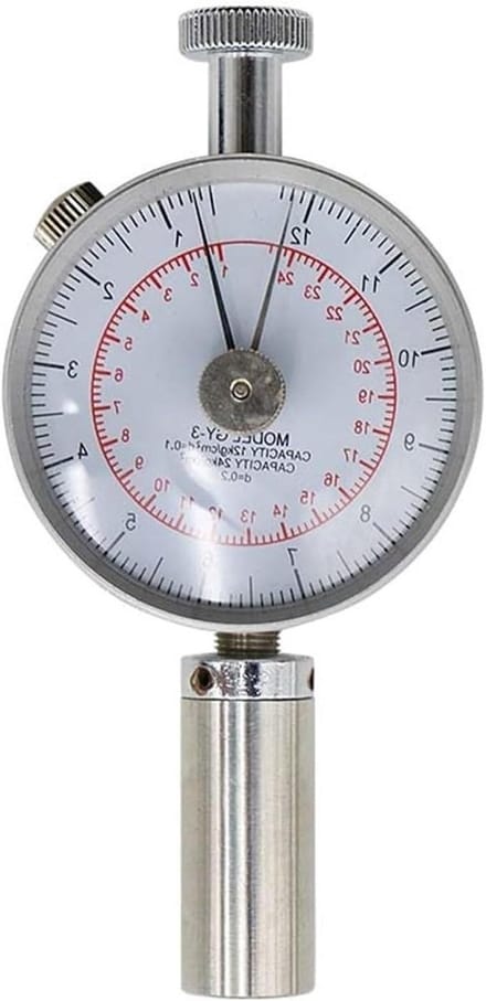 Hardheidsmeter Fruit - Penetrometer Sclerometer - Kwaliteitscontrole Fruit - Analoge Weergave - 100 mm - Zilver