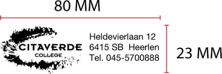 Tekstplaatje Posta P45