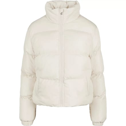 Urban Classics - Ladies Short Peached Puffer Jacket whitesand Gewatteerd jack - 4XL - Creme