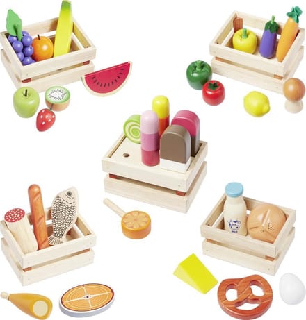 howa Houten Winkel Accessoires 35 - delig Groente, Fruit, Deegwaren en Ijs 14876