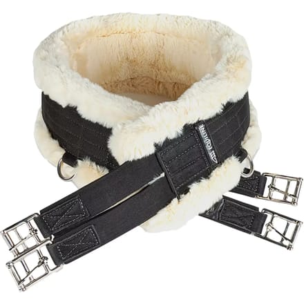 Zadelband voor paard met lamswol padding Equiline