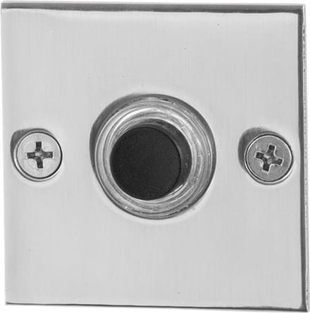 Deurbel - RVS gepolijst - RVS - GPF - RVS GPF9826.48 vierkant 50x50x2 mm RVS gepolijst