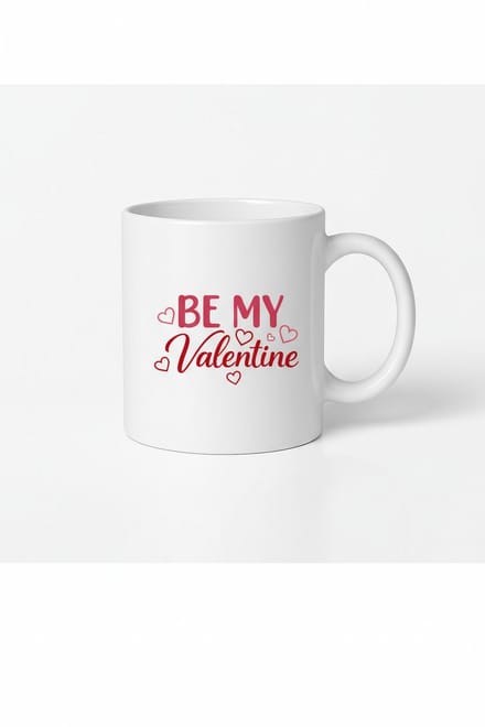 Be My Valentine" Mok | Valentijnscadeau | Liefdes Beker met Hartjes