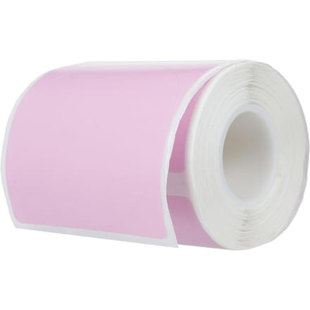 Papier Étiquette Thermique Étiquette Ronde Code-barres Prix Taille Nom Étiquettes Vides Imperméable Résistant à la Déchirure rose