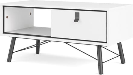 Rye salontafel 1 lade mat wit.