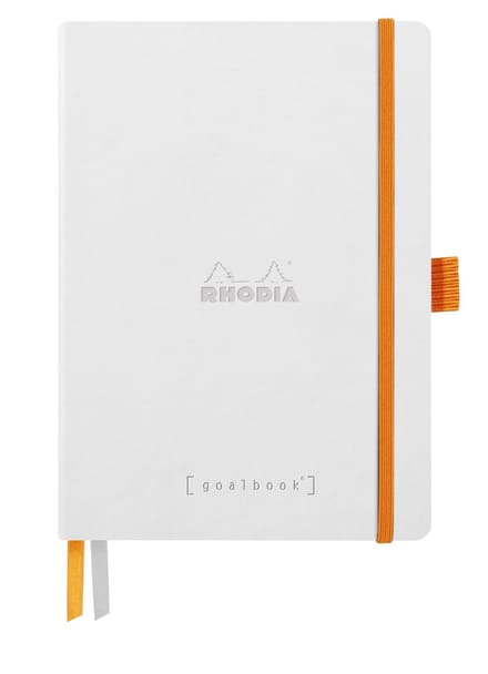 Rhodia Goalbook – A5 – 120 Bladen – Dotted – Ivoorkleurig Papier 90 g/m² – Elastieksluiting - Wit