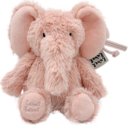 Label Label Elephant Elly Roze 15 cm Knuffel