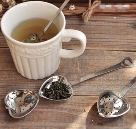 Hartvormige thee infuser