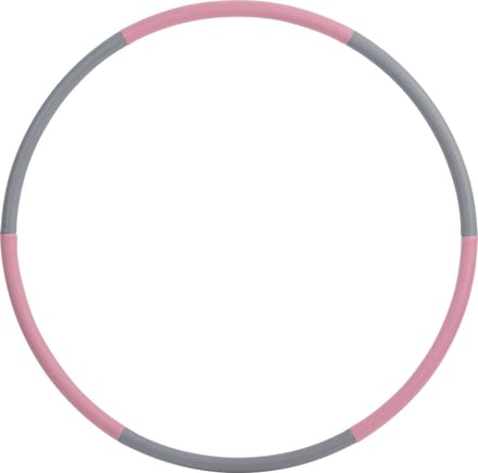Schildkröt fitness hula hoop ring 90cm grijs roze massage effect.