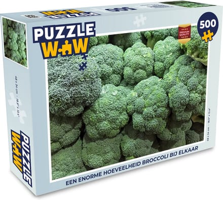 Puzzel Een enorme hoeveelheid broccoli bij elkaar - Legpuzzel - Puzzel 500 stukjes