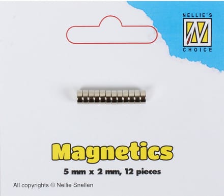 Nellie Snellen Magnets 5x2mm 12stuks/pkg