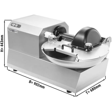 GGM Gastro Professionele horizontale cutter - 12liter - 750W - 230V - 1440 t/min zilver