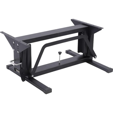 Staand Bureau Frame 27 tot 63CM Verstelbare Hoogte 573lbs Draagvermogen Multifunctioneel Opvouwbaar Hefbaar Bureau Frame voor Camper black