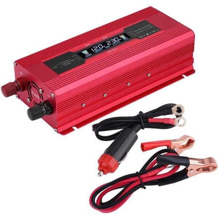 1000W DC 12V to AC  Peak Power 2000W Car Power Inverter Converter Dual USB black