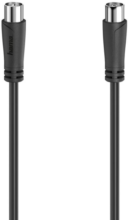 Hama Antennekabel Coax-stekker - Coax-koppeling 1,5 M 90 DB Zwart