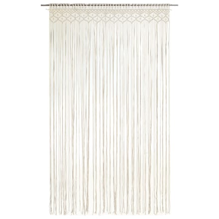 vidaXL - Gordijn - macramé - 140x240 - cm - katoen