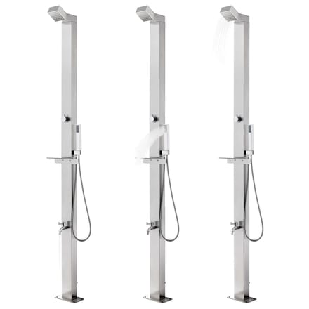 vidaXL - Buitendouche - 220 - cm - roestvrij - staal