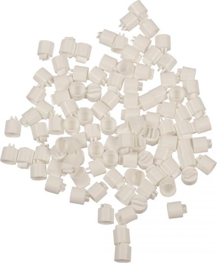Duvo+ Zitstokdopje Wit 12mm, prijs per 10 stuks !