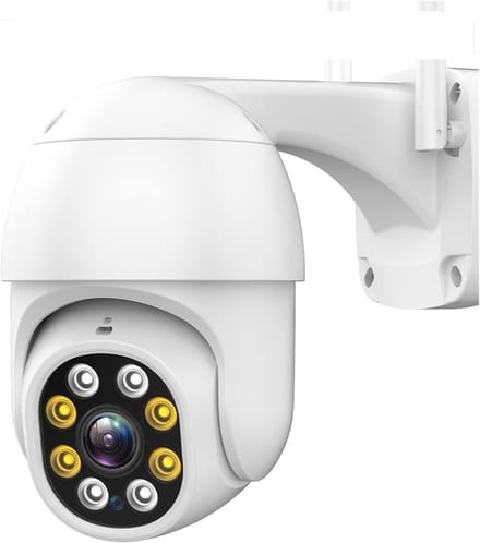 Beveiligingscamera Buiten - IP Camera PTZ - Huis Beveiligen - AI Bewegingsdetectie - 10 x 10 x 10 mm - Wit