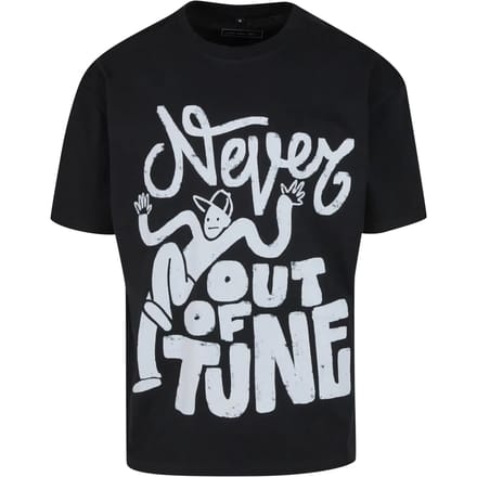 Mister Tee - Never Out Of Tune Oversize Heren Tshirt - S - Zwart