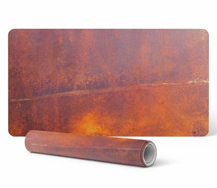 Vinyl bureauonderlegger met stijlvolle abstracte roestprint 90x45 cm