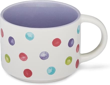 Mok -  Paarse binnenkant Spotty Dotty