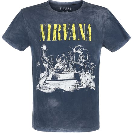 Nirvana T-shirt - Stage - XL - voor Mannen - navy