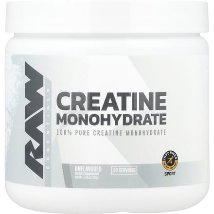 Raw Nutrition, Monohydrate de Créatine, Non aromatisé, 5,30 oz (150 g)