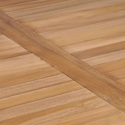 vidaXL - Tuintafel - 80x80x77 - cm - massief - teakhout