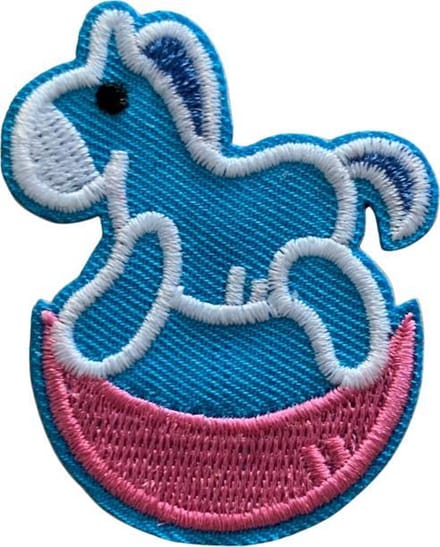Paard strijk embleem - patch - patches - stof & strijk applicatie - Iron on - strijkapplicatie