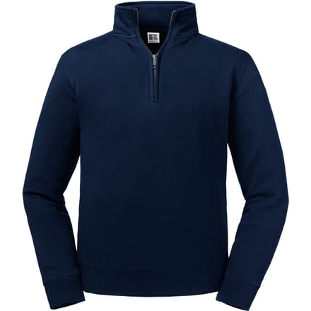 Russell Heren Authentieke Kwartier Ritssweatshirt (Franse marine)