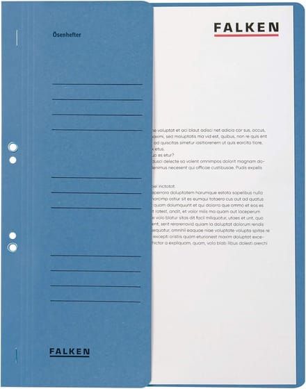 50 Stuks Nietmachine voor A4 Mappen van Gerecycled Karton - Blauw