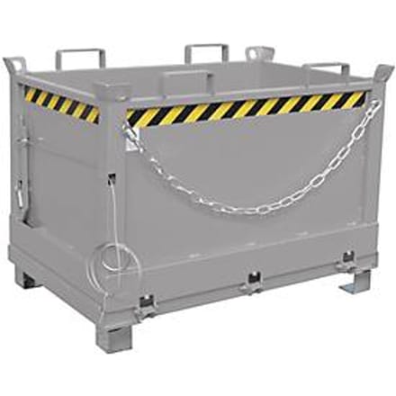 Bodemklepcontainer FB 500, L 800 x B 1200 x H 860 mm, gegalvaniseerd