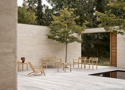 Carl Hansen & Søn - AH601 Outdoor Lounge Chair - bruin