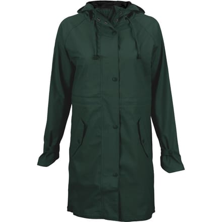 Ralka Regenjas Dames - Mizzle - Donkergroen/Zwart - 36