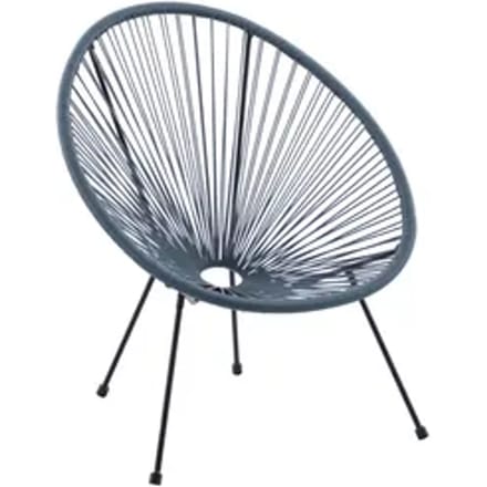Central Park Tuinstoel Acapulco - Wicker - Blauw