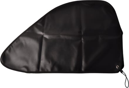 Zwarte disselhoes 87x55 cm - PU materiaal - inclusief elastiek