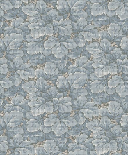 Boråstapeter Vliesbehang 4545 - Anno - Botanisch Blauw - 53cm x 10.05m