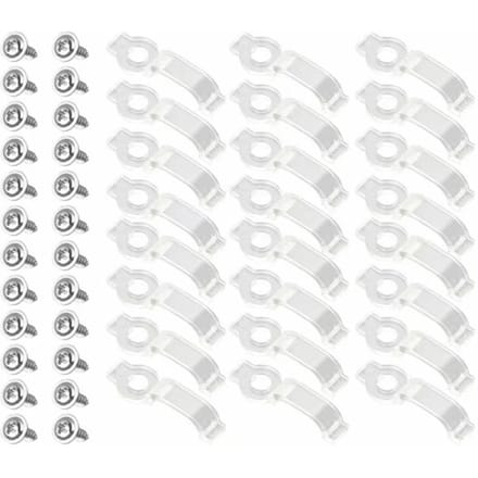 100 stuks Montagebeugels Clips voor 3528/5050 LED Strip Licht wit