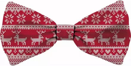 Plenty Gifts Vlinderstrik Hert Rood 16X8CM