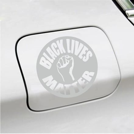 Bumpersticker - Black Lives Matter - 15 X 15 - Licht Grijs